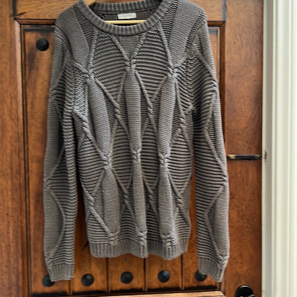 Oversize Grey Knit Sweater